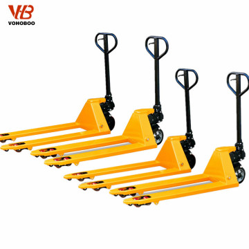 VOHOBOO High Quality 3.5 MM Fork Thickness Ultra Low Profile Hand Pallet Truck
